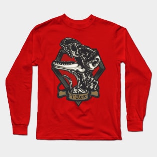 T-Rex Skeleton Long Sleeve T-Shirt